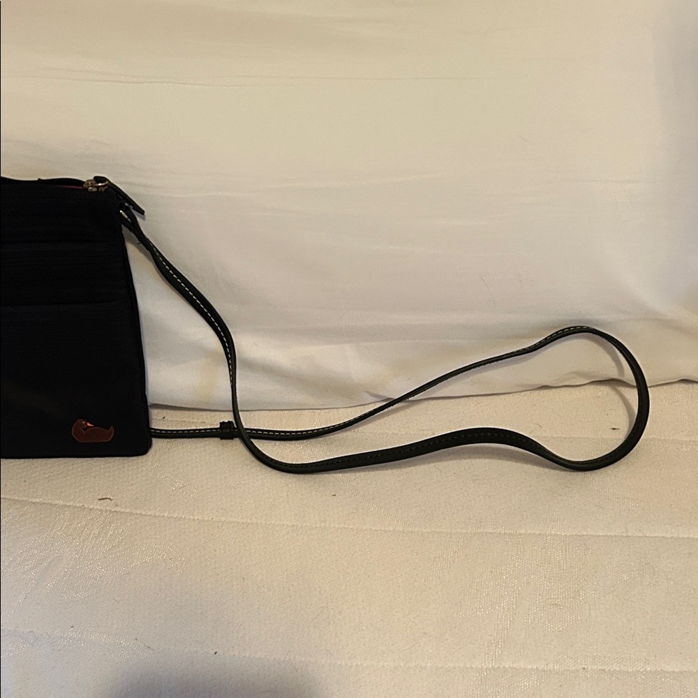 Dooney & Bourke Black Crossbody Organizer with Contrast Stitching - Picture 4 of 5